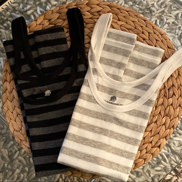 Banana Republic Tops - BUNDLE OF 2! SUPER SOFT BANANA REPUBLIC COTTON TANK TOPS—SMALL & XS